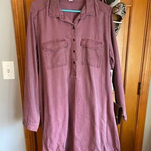 Long sleeve button dress